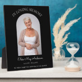 愛する記憶　シンプル　エレガント　メモリアル　フォト フォトプラーク (側面)