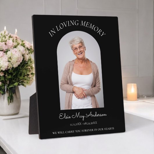 愛する記憶　シンプル　エレガント　メモリアル　フォト フォトプラーク