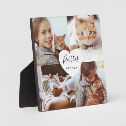 愛する記憶 ペットメモリアル フォトスクエア コラージュ フォトプラーク (正面)