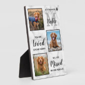 愛する記憶 ペットメモリアル 犬 フォトコラージュ プレ フォトプラーク (側面)