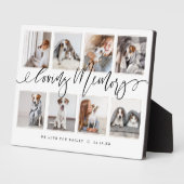 愛する記憶 |ペットモダンメモリアル写真コラージュ フォトプラーク (側面)