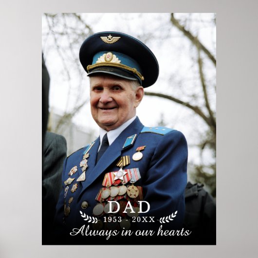 愛する記憶 | 写真記念葬儀 ポスター (正面)