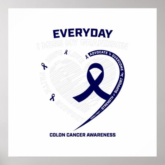 愛する記憶 孫 女性 男性 子ども 大腸 ギフト ポスター (正面)