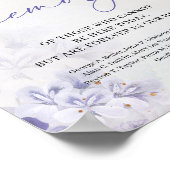 愛する記憶 春の流行色 紫の埃っぽい青 ポスター (角)