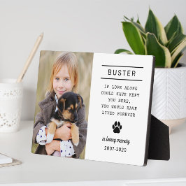 愛する記憶 犬の個別写真メモリアル フォトプラーク