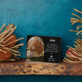 愛する記憶 犬の写真記念 フォトプラーク (側面)