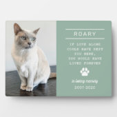 愛する記憶 猫の個別写真メモリアル フォトプラーク (正面)