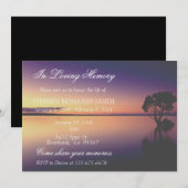 愛する記憶 追悼式 サンセットレイク インビ 招待状 (正面/裏面)