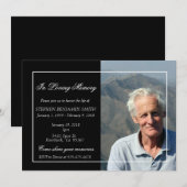 愛する記憶 追悼式 フォト テンプレート (正面/裏面)