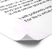 愛する詩の詩を待っている ポスター (角)