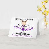 愛する誰か – 嚢胞性線維症(女の子) カード (黄色い花)