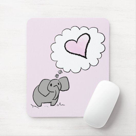 愛する象 マウスパッド (マウス)