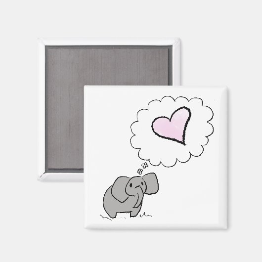 愛する象 マグネット (正面/裏面)