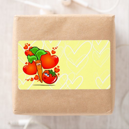 愛する野菜のラベル ラベル (インサイチュ)