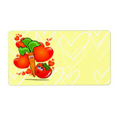 愛する野菜のラベル ラベル (正面)
