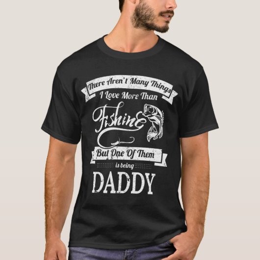愛する釣りとパパギフト Tシャツ (正面)