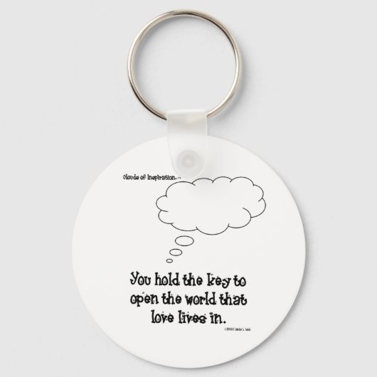 愛する鍵を持つ（キーチェーン） キーホルダー (正面)