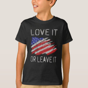 愛する離れかアメリカ国旗 Tシャツ