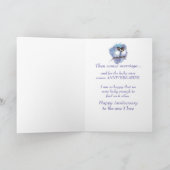 愛する鳥を愛する一周年 カード (内部)