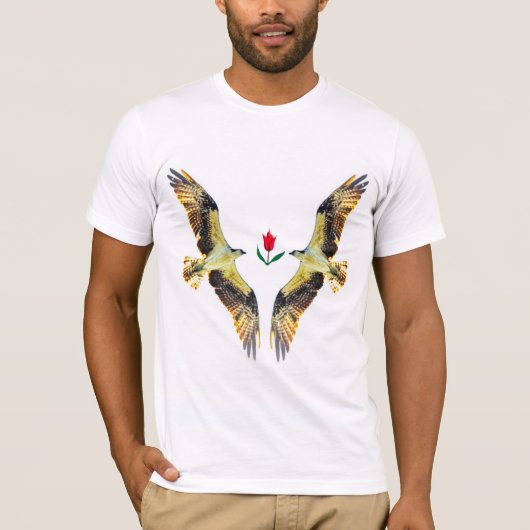 愛する鳥。オスプレイス Tシャツ (正面)