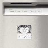 愛する鳩が鳥ダマスク磁石を愛する日付を保存 マグネット (インサイチュ (食洗機))