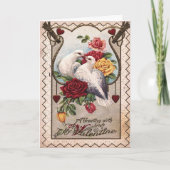 愛する鳩のカップル シーズンカード (正面)