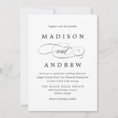 愛する黒書結婚の 招待状 (正面)