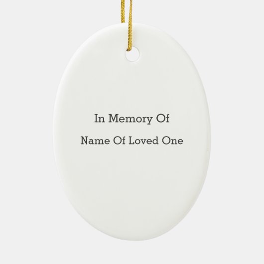 愛する1つのクリスマスのエンジェルウィングス記念損失 セラミックオーナメント (裏面)