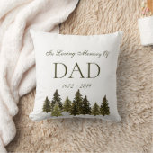 愛する1つのクリスマスの森の木々の記念損失 クッション (ブランケット)