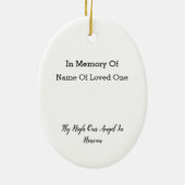 愛する1つの天国の損失への階段 セラミックオーナメント (裏面)