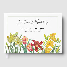 愛する1つの水色の葬儀春開花 ゲストブック