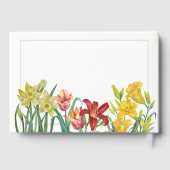 愛する1つの水色の葬儀春開花 ゲストブック (裏面)