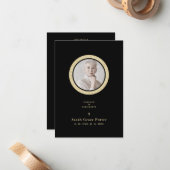 愛する1人の葬儀を思い出す写真の装飾 ノートカード (正面/裏面インサイチュ)