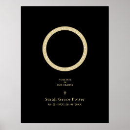 愛する1人の葬儀を思い出す写真の装飾 ポスター