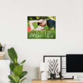 愛する |アーバンモダンクカジュアルスクリプト写真 ポスター (ホームオフィス)