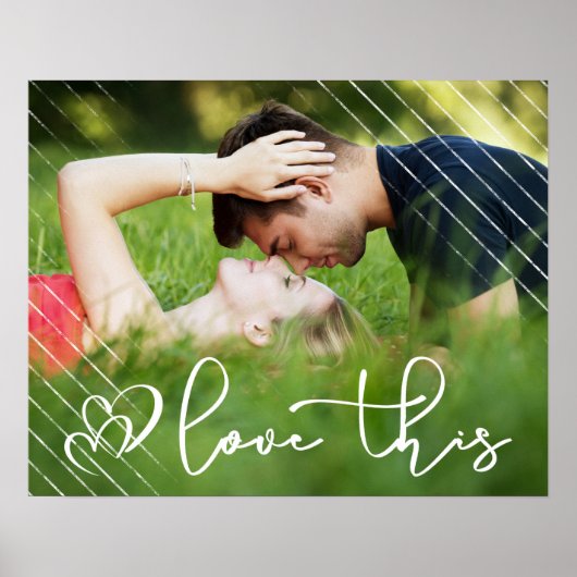 愛する |アーバンモダンクカジュアルスクリプト写真 ポスター (正面)