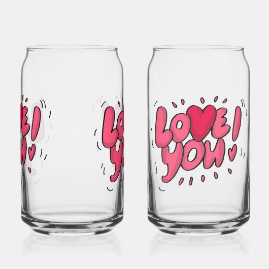 愛する ガラス缶 (左)