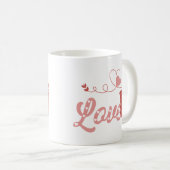 愛する コーヒーマグカップ (正面右)