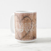 愛する コーヒーマグカップ (正面左)