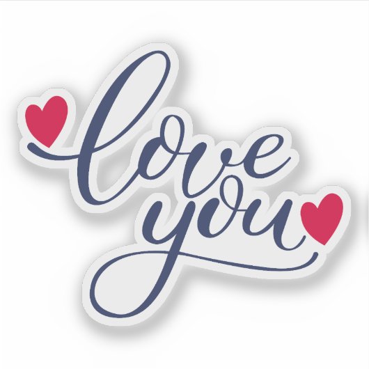 愛する シール (正面)