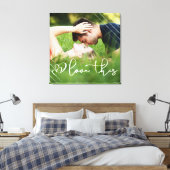 愛する |フォトオカジュアルーバーレイのスクリプモダント キャンバスプリント (インサイチュ (寝室))