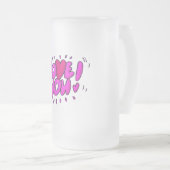 愛する フロストグラスビールジョッキ (正面右)