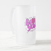 愛する フロストグラスビールジョッキ (正面左)