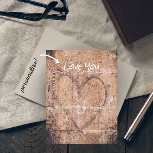 愛する ポストカード