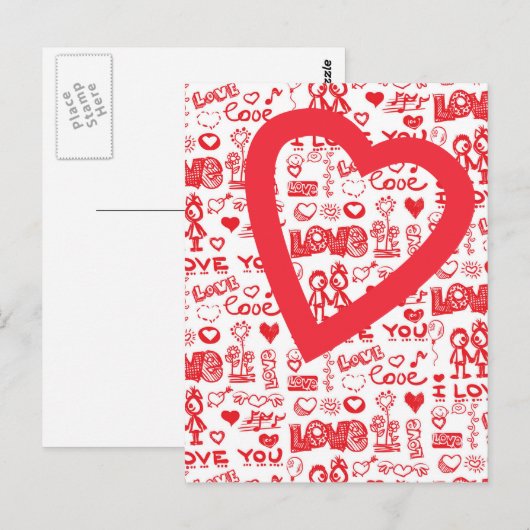 愛する ポストカード (正面/裏面)