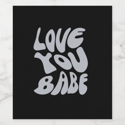 愛する ワインラベル (シングルラベル)