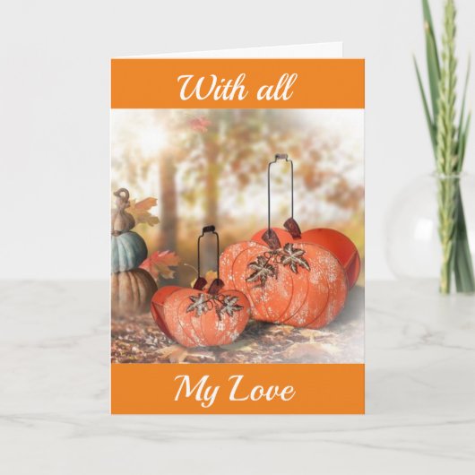 **愛する**愛する人への感謝状 シーズンカード (正面)