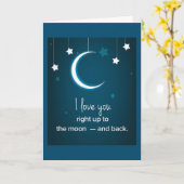 愛する*月と戻る*記念日カード カード (黄色い花)