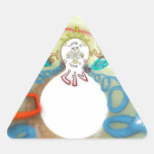 愛する、諦めるか生きるか、ハクナマタタ 三角形シール (正面)