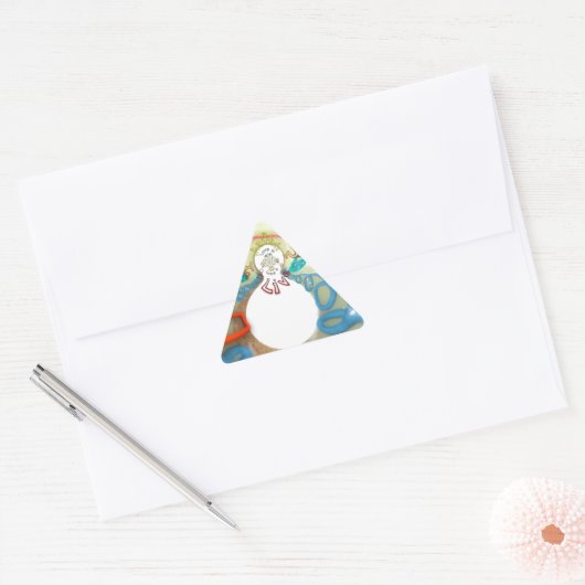 愛する、諦めるか生きるか、ハクナマタタ 三角形シール (封筒)